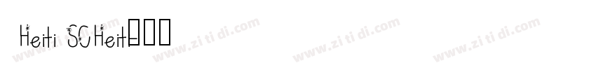 Heiti SCHeiti字体转换